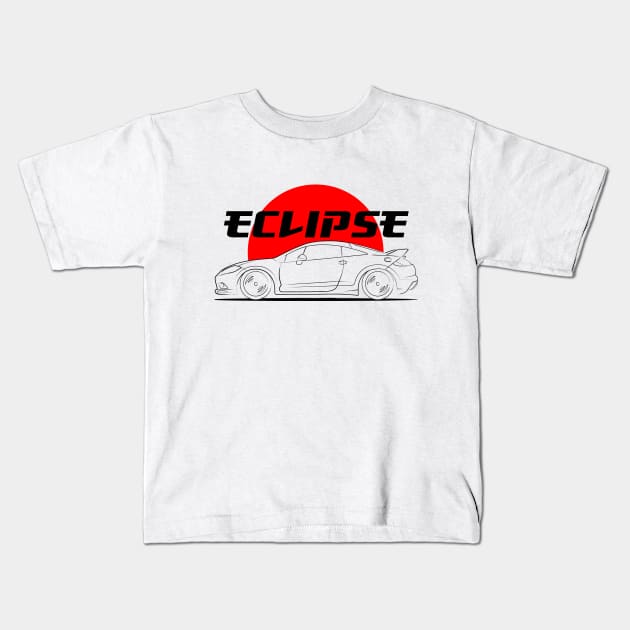 Eclipse 4G Kids T-Shirt by GoldenTuners